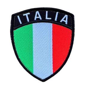 Italia-patch (4 inch) geborduurd klittenband klittenband Italië vlag badge Italiaans moreel nationaal badge embleem tactische tas geschenkpatches