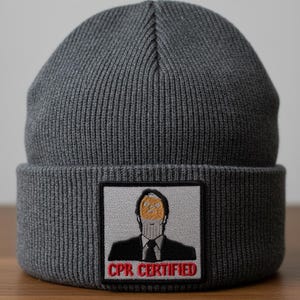 CPR Certified Patch (3 Inch) Embroidered Badge Funny Dwight Schrute Costume Perfect for Backpacks, Jackets, Hats, Bags, Gift Patches image 4