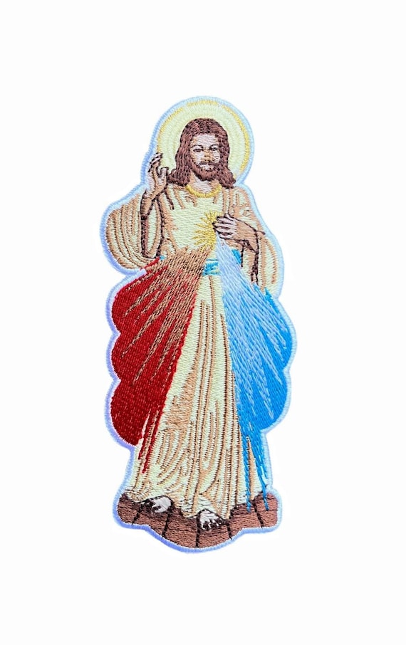 Jesus Christ Patch (5 Inch) Embroidered Iron-on/sew-on Badge