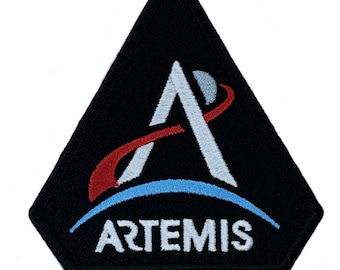 Black Artemis Program Patch (4 Inch) Embroidered Iron-on or Sew-on Badge Astronaut Space Suit Souvenir Emblem Logo DIY Costume Gift Patches