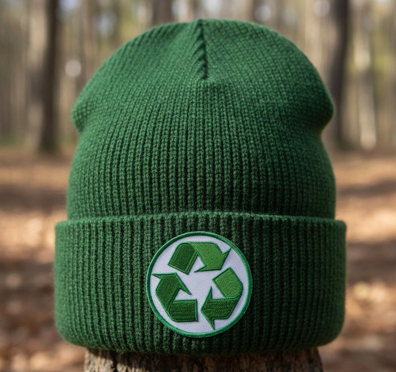 Parche bordado de reciclaje, insignia termoadhesiva (7,6 cm) imagen 4