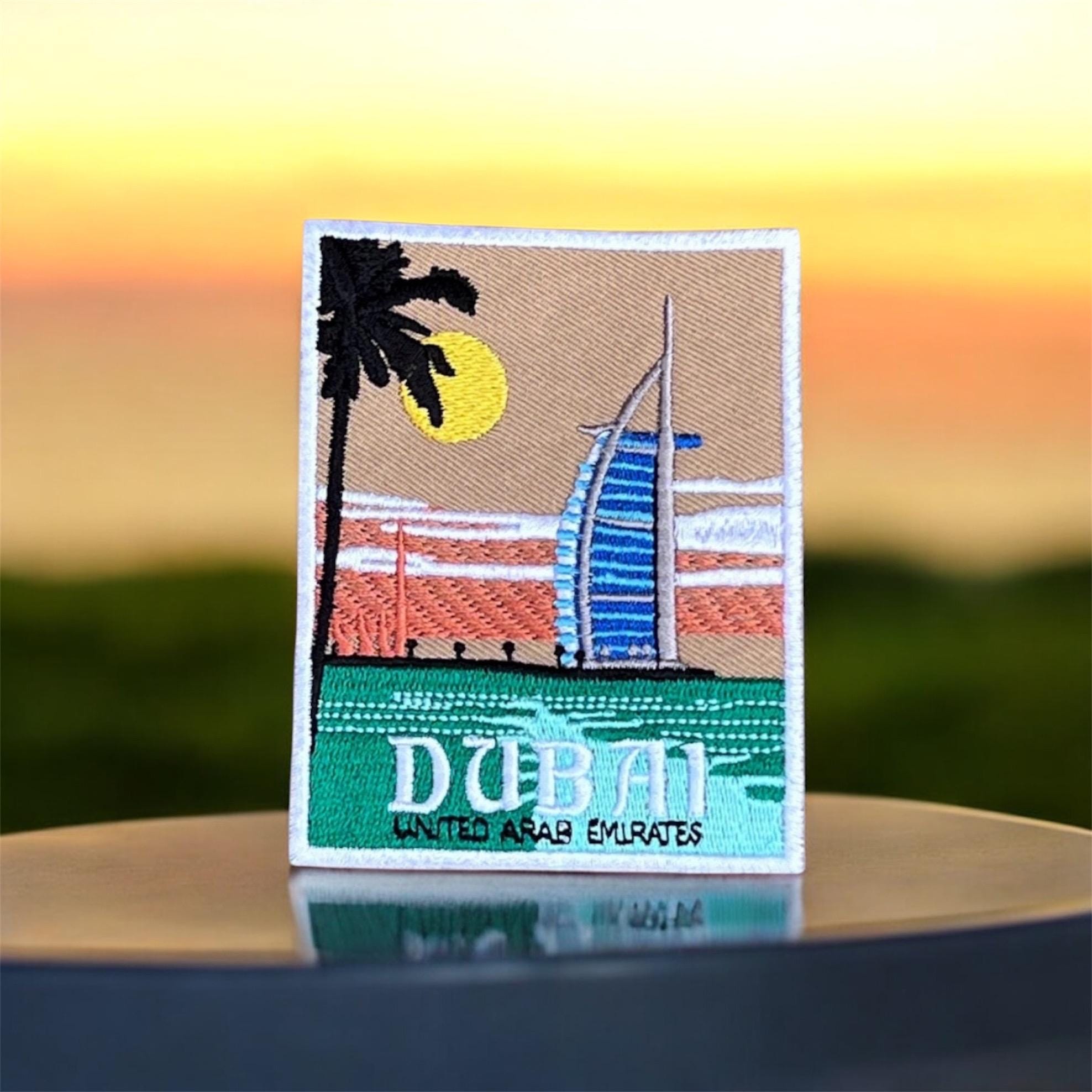Dubai Patch (3.5 Inch) Iron-on Badge Travel United Arab Emirates UAE ...
