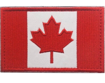 Canada Patch (3 Inch) Maple Leaf Crest Embroidered Iron-on/Sew-on Badge Travel Souvenir Canadian Emblem Écussons brodés Gift Patches