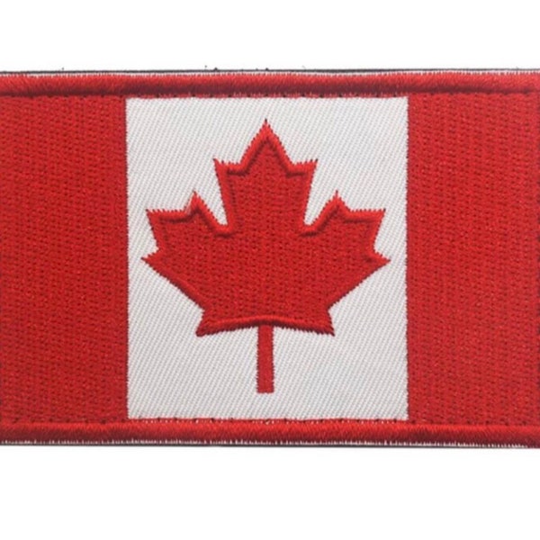 Canada Patch (3 Inch) Maple Leaf Crest Geborduurde Opstrijkbare/Opnaaibare Badge Reissouvenir Canadees embleem Écussons brodés Cadeaupatches