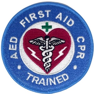 American Red Cross ARC Vintage Sew-on Embroidered Clothing Patches Advanced  Lifesaving First Aid Emergency Care Rescue Water Safety e24q