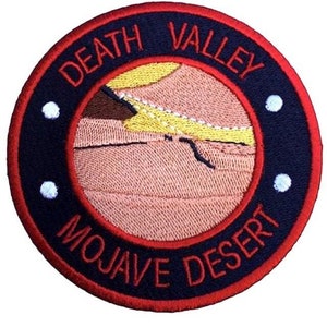 Death Valley Mojave Desert-patch (3,5 inch) VS ijzeren of opnaaiende badge Travel Trek rugzak, hoed, jas, pet, souvenir DIY cadeau-patches