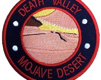 Death Valley Mojave Desert Patch (3.5 Inch) USA Iron or Sew-on Badge Travel Trek Backpack, Hat, Jacket, Cap, Souvenir DIY Gift Patches