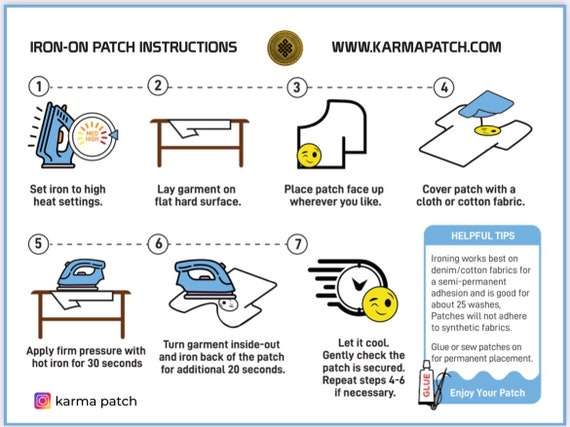 Iron-On Patch Instructions – Winks For Days