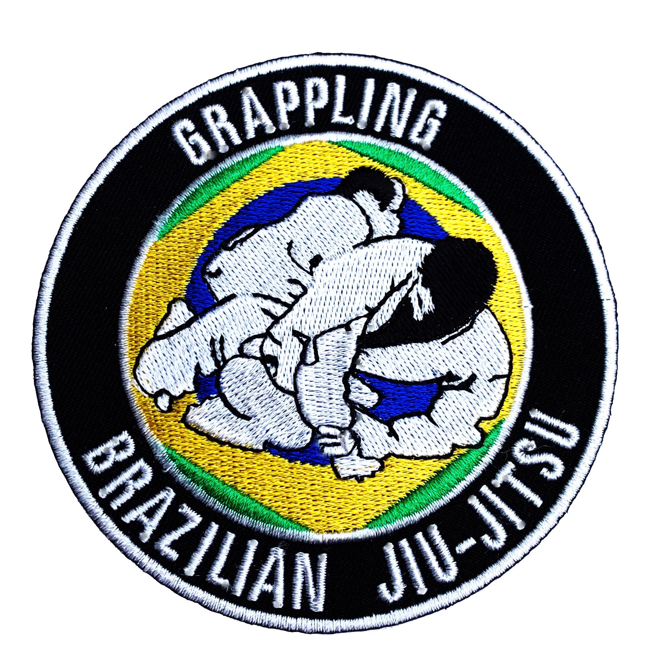Grappling Brazilian Jiu Jitsu Patch 3.5 Inch Embroidered Etsy