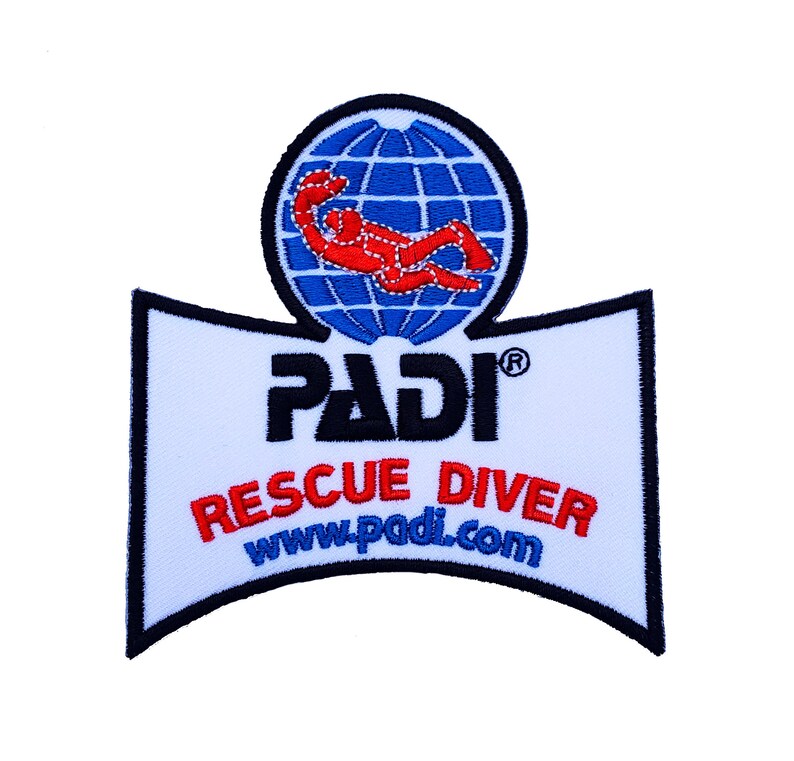 PADI Rescue Diver Patch 3.5 Inch Embroidery Diving Badge Etsy