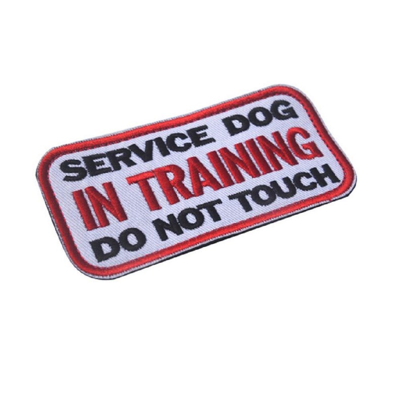 Service Dog in Training Do Not Touch Dog Patch 4 Inch Etsy