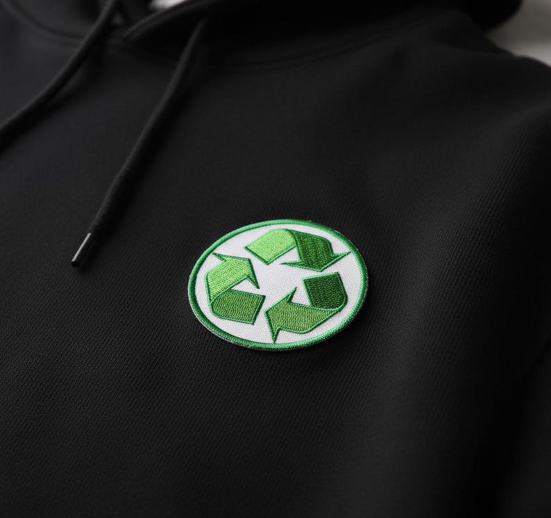 Parche bordado de reciclaje, insignia termoadhesiva (7,6 cm) imagen 7