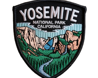 Yosemite National Park California Patch Embroidered Iron-on/Sew-on Badge (3.5 Inch) Hiking Trek Souvenir Emblem Backpacks DIY Gift Patches