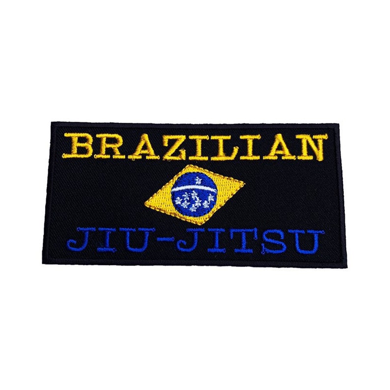 Brazilian Jiu Jitsu Patch 4 Inch Black Embroidered Iron / Etsy