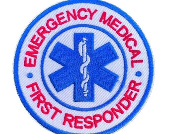Band-Aid Embroidered Iron-On Or Sew-On Patches - 2 Pack, 4" X 1.5", First Aid Theme