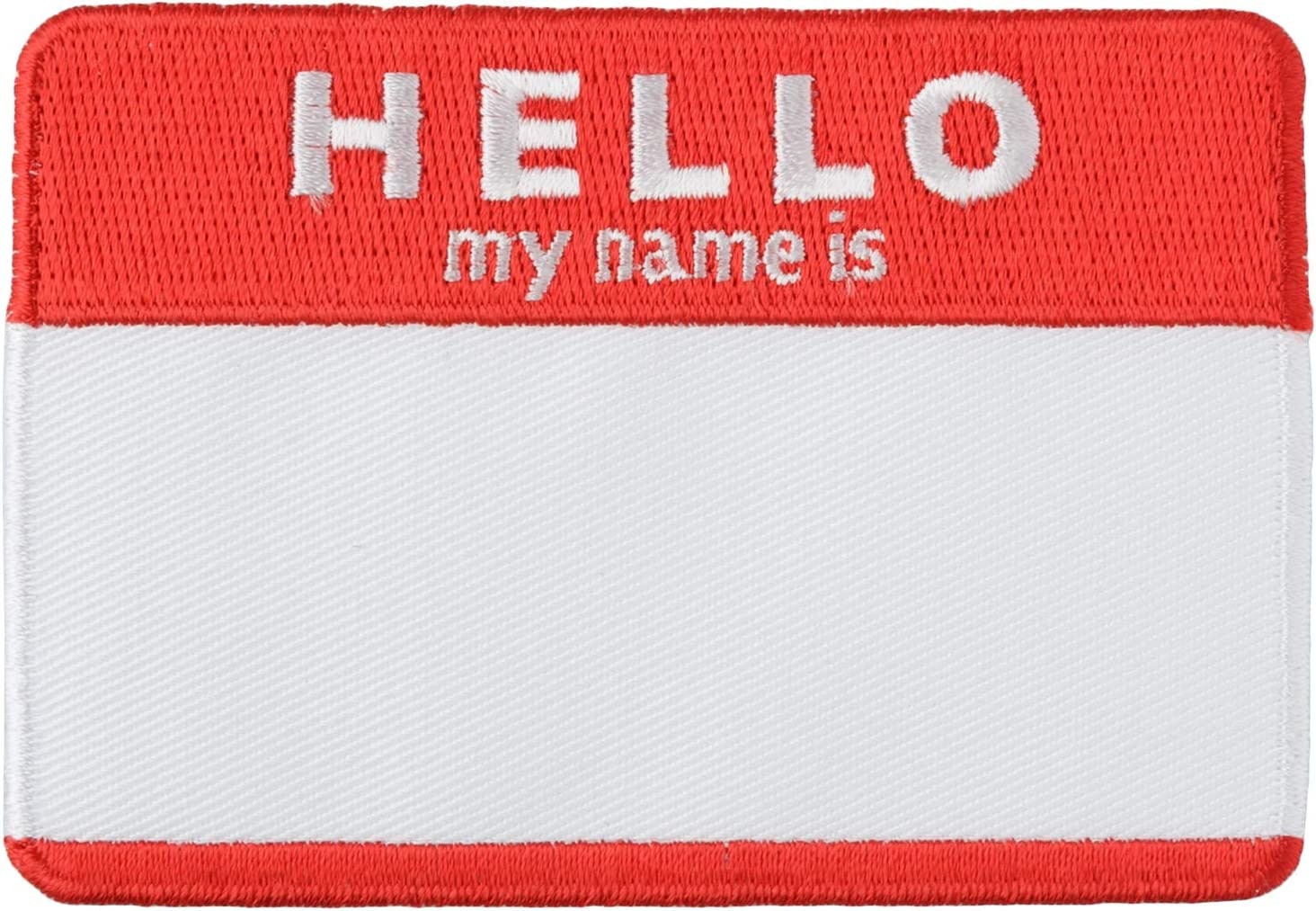 Lapjes Appliqués Hallo, ik ben Patch Hello, I am awesome | Grappige patch om op te strijken | Hello my name is Sticker Naamplaatje Strijkembleem voor alle stoffen | 75x50mm