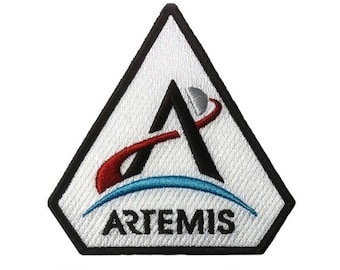 Artemis Program Patch (4 Inch) Embroidered Iron/Sew-on Badge Astronaut Space Suit Souvenir Emblem