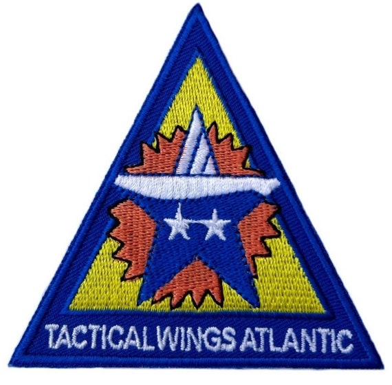 Patch ailes tactiques de l'Atlantique 3 pouces, badge thermocollant/à  coudre, escadron d'avion de chasse, combinaison de vol d'oie, insigne  emblème, écusson cadeau DIY -  France