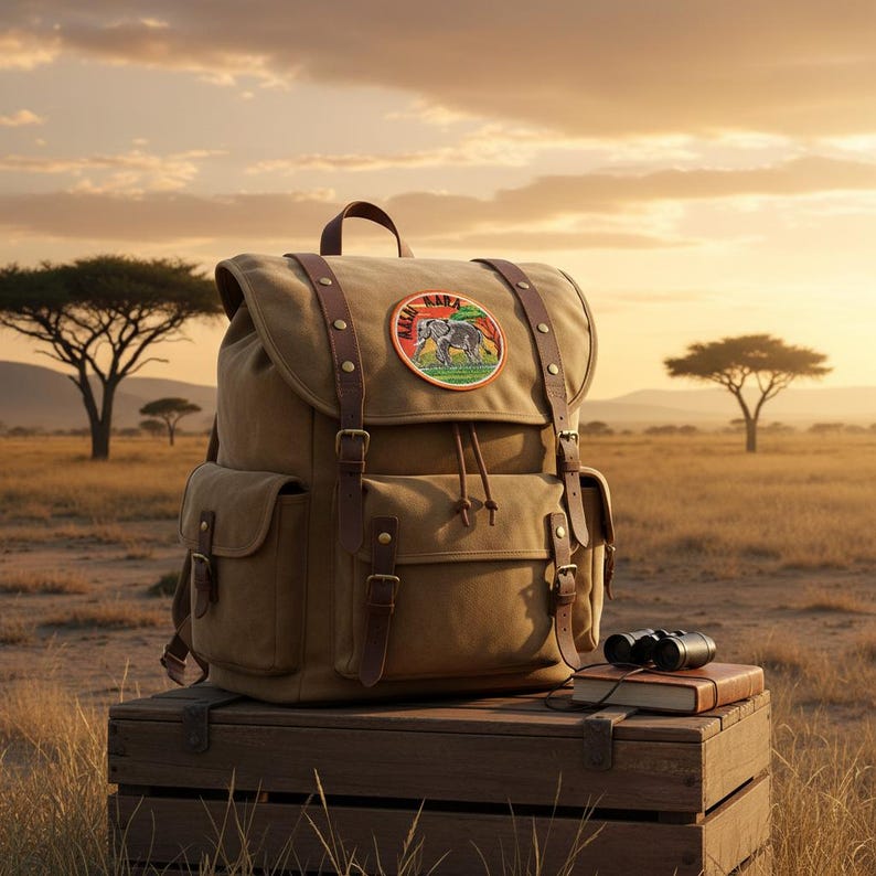 Safari Guide Patch Masai Mara Kenya Patch (3.5 Inch) Embroidered Iron-on or Sew-on Badge ...