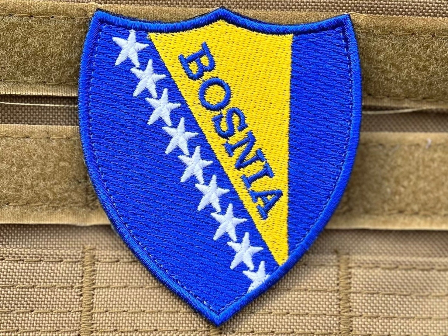 Bosnian Army Flag Army Of Bosnia And Herzegovina On Flagpole, Backgrounds  Motion Graphics ft. Bosnian Army flag & looping flag - Envato Elements
