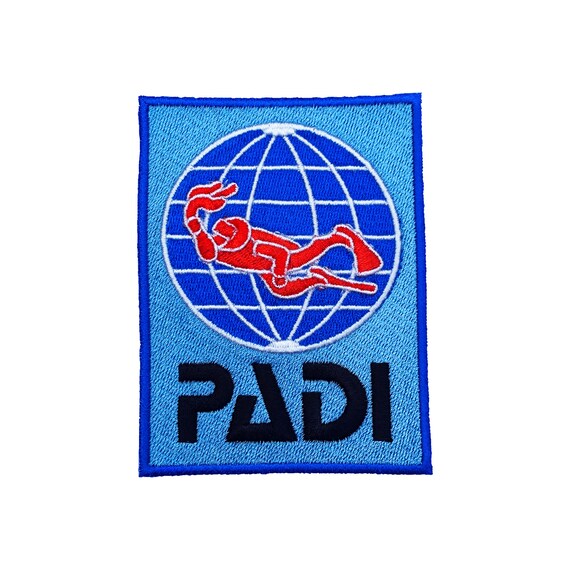 PADI Scuba Diver Patch 4 Inch Embroidery Diving Badge Easy Etsy