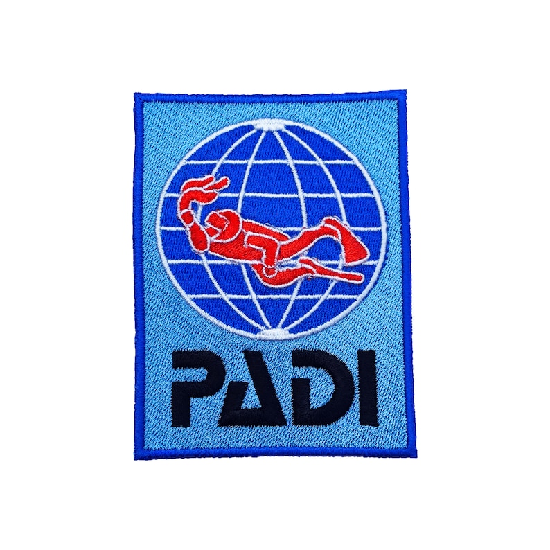 PADI Scuba Diver Patch 4 Inch Embroidery Diving Badge Easy Etsy