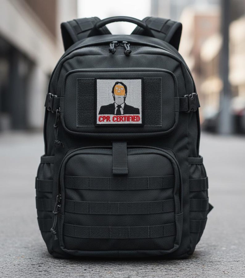 CPR Certified Patch (3 Inch) Embroidered Badge Funny Dwight Schrute Costume Perfect for Backpacks, Jackets, Hats, Bags, Gift Patches image 2