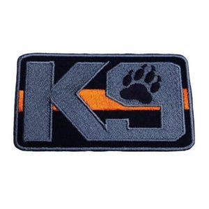 K-9 Thin Orange Line SAR SearchandRescue Patch (3.5 Inch) Embroidered Iron-on or Sew-on Badge Canine K9 Dog Harness Emblem Patches