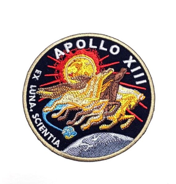 Download Nasa Apollo 13 Patch 3 5 Inch Embroidered Iron Or Sew On Etsy
