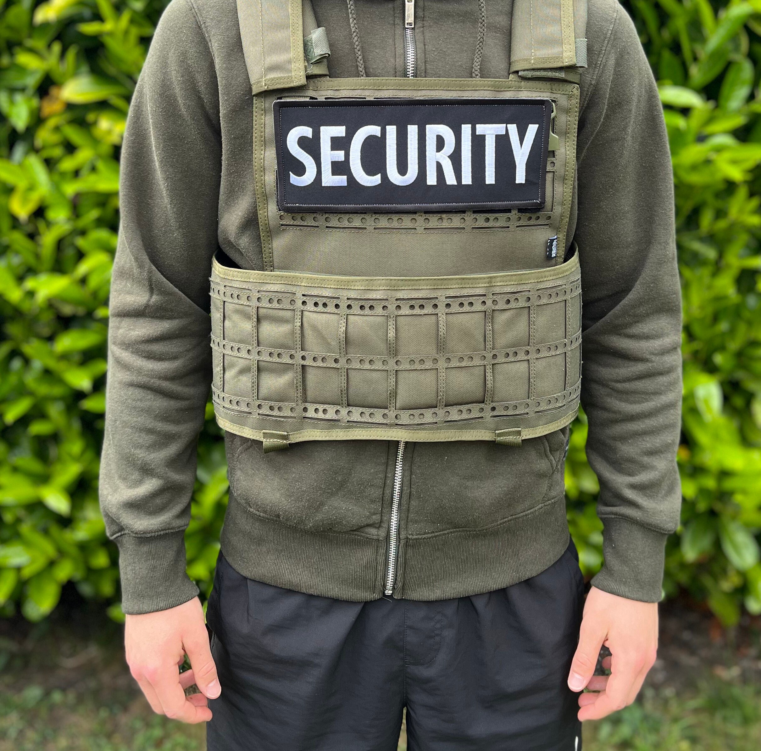 Patch Tactique SWAT "Blue Line" - 10x4 Inches, Velcro Hook, Pour Équipement, Airsoft, Collection