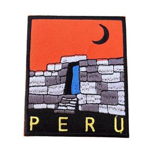 Ollantaytambo Peru Patch (3.5 Inch) Iron-on/Sew-on Badge Lake Titicaca Travel Souvenir Machu Picchu Inca Trail Vacation Emblem Gift Patches