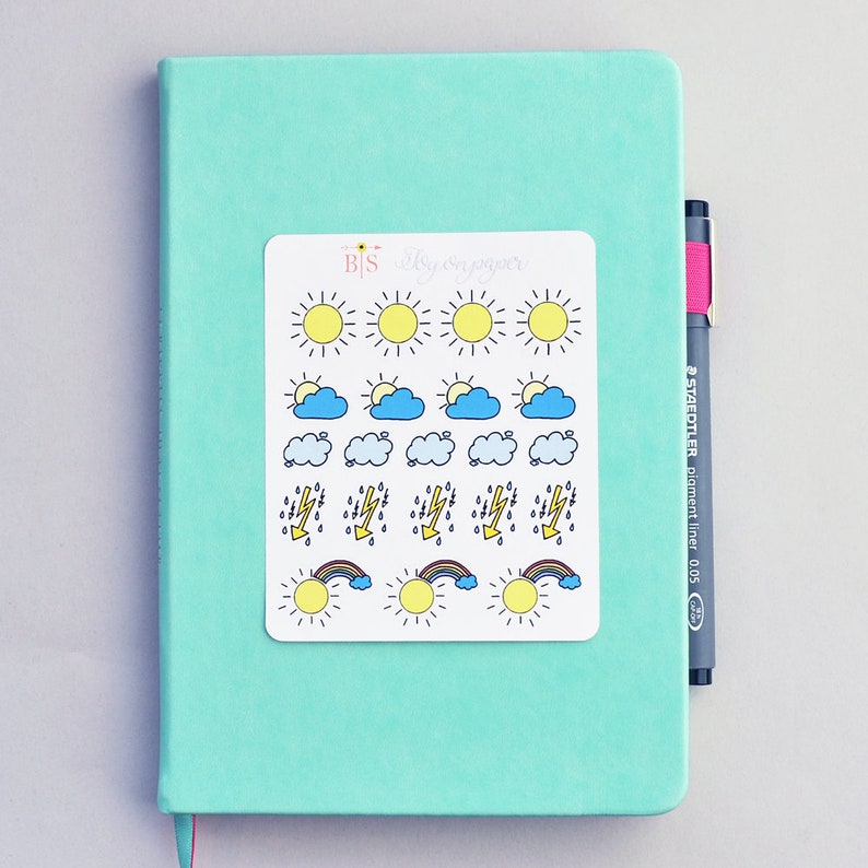 Weather icon plannerjournal stickers