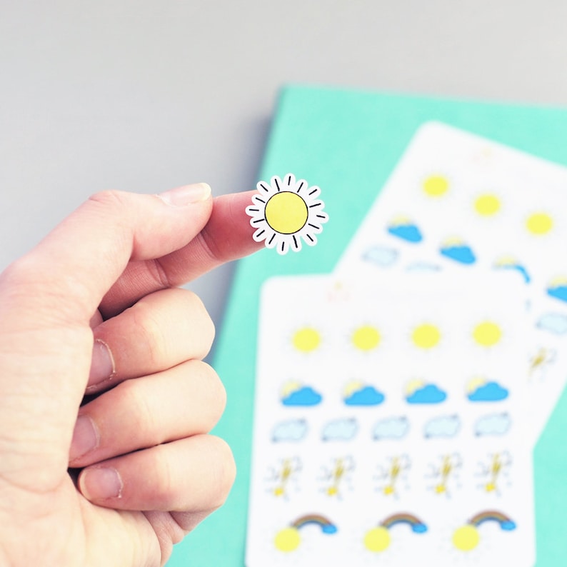 Weather icon plannerjournal stickers
