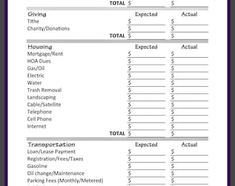 The CONQUEROR Financial Journal *2-Parent Family* - Instant download.PDF printable.Budget planner Personal finance.Bill tracker.