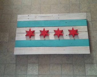Chicago Flag Wall Art