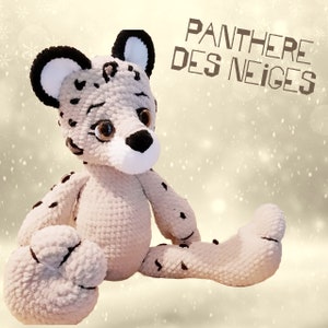 Snow Leopard Crochet Plush