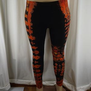 Fractal effect reverse dyed 2XL Ankle length leggings LGXXL1740.