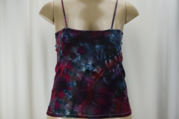 Fractal effect Large Cami LCL1273 Psychedelic tie dye shirt