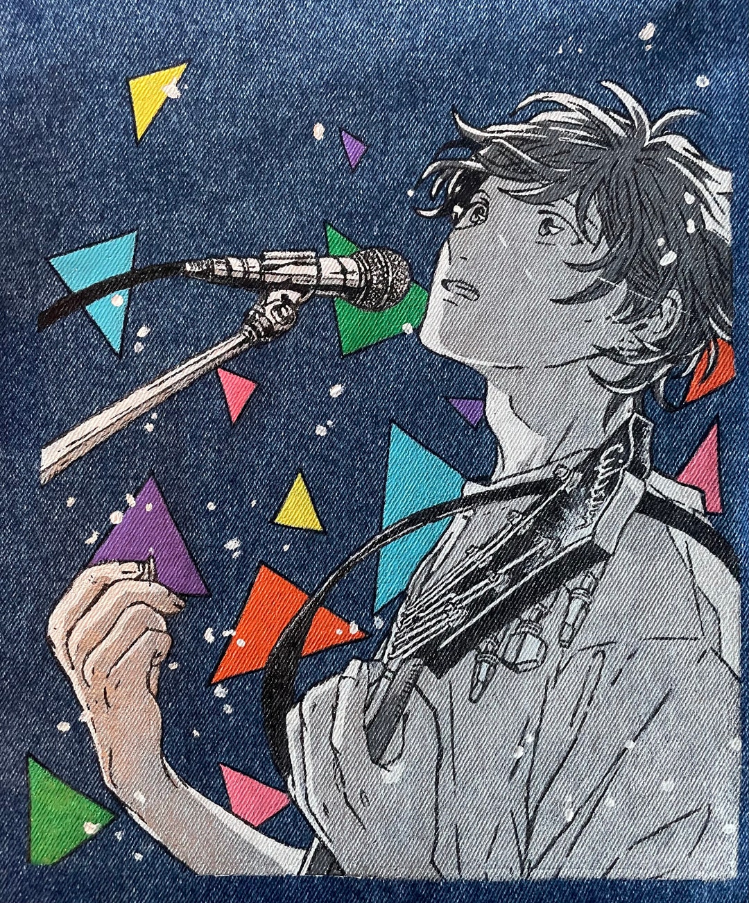 Custom Hand Painted Anime Manga Denim Jacket - Etsy