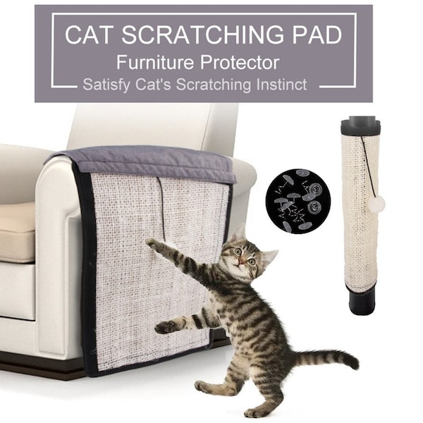 Sisal Cat Anti-Scratching Mat Anti-stress Meubles Protect Pad Tapis de couverture, écologique, durable et zéro déchet