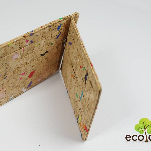 Portefeuille à pince à billets en liège Fait à la main Matériau écologique et durable Idéal pour les végétaliens, respectueux de l'environnement par EcoQuote