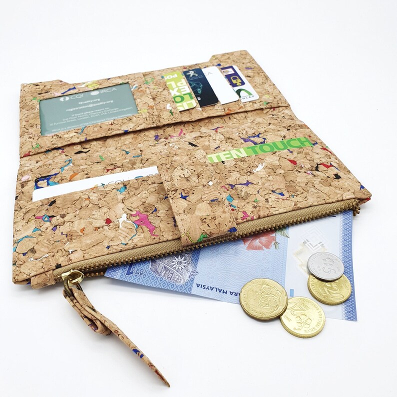 Cork Wallet Long Handmade Cork Ecofriendly & Sustainable Etsy UK