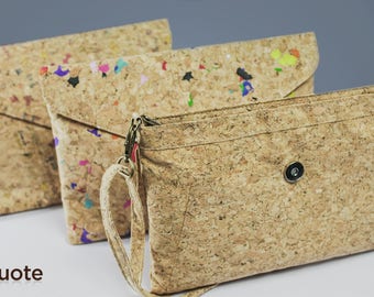 Cork Sling Bag Envelope Design Handmade Eco-Friendly & Sustainable Material Great For Vegan, Environment Concious by EcoQuote