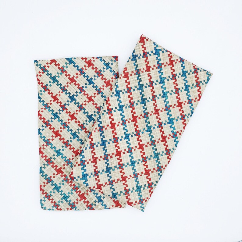 Handmade Quilted Stylish Eco-Friendly /& Sustainable Material Pandan Leaves Clutch or Evening Bag Great For Vegan by EcoQuote