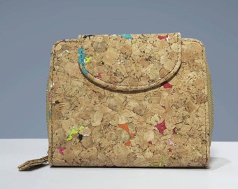 Cork Wallet Medium Compact Handmade Eco-Friendly & Sustainable Material Great for Vegan, Environment Concious by EcoQuote