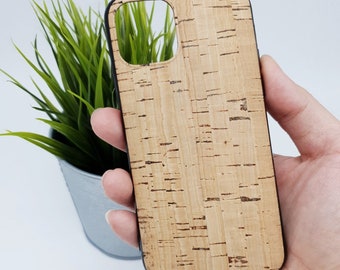 iPhone 11, Pro. Pro Max Full Cork or Bamboo Phone Case Handmade Eco-Friendly Sustainable Material, Great For Vegan