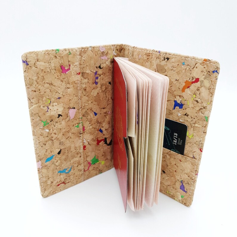 Cork Passport Cover Holder Deluxe Handmade Eco Friendly & Sustainable Material Great For Vegan, by EcoQuote image 8