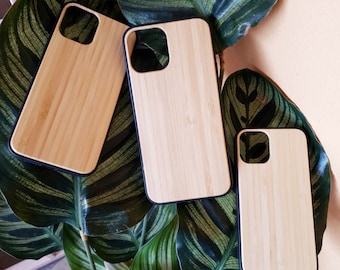 iPhone 12 Pro Max, 12, 12 Mini, Bamboo Phone Case Handmade Flexible TPU Eco-Friendly & Sustainable