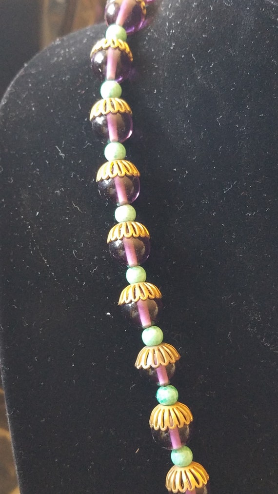 Amethyst Beaded Necklace - image 2