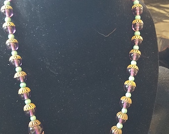 Amethyst Beaded Necklace